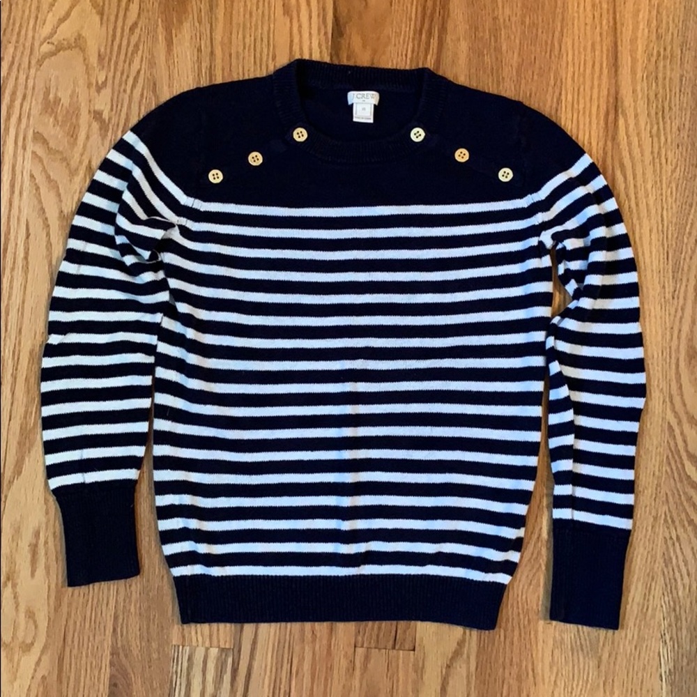 J.Crew button shoulder XS sweater